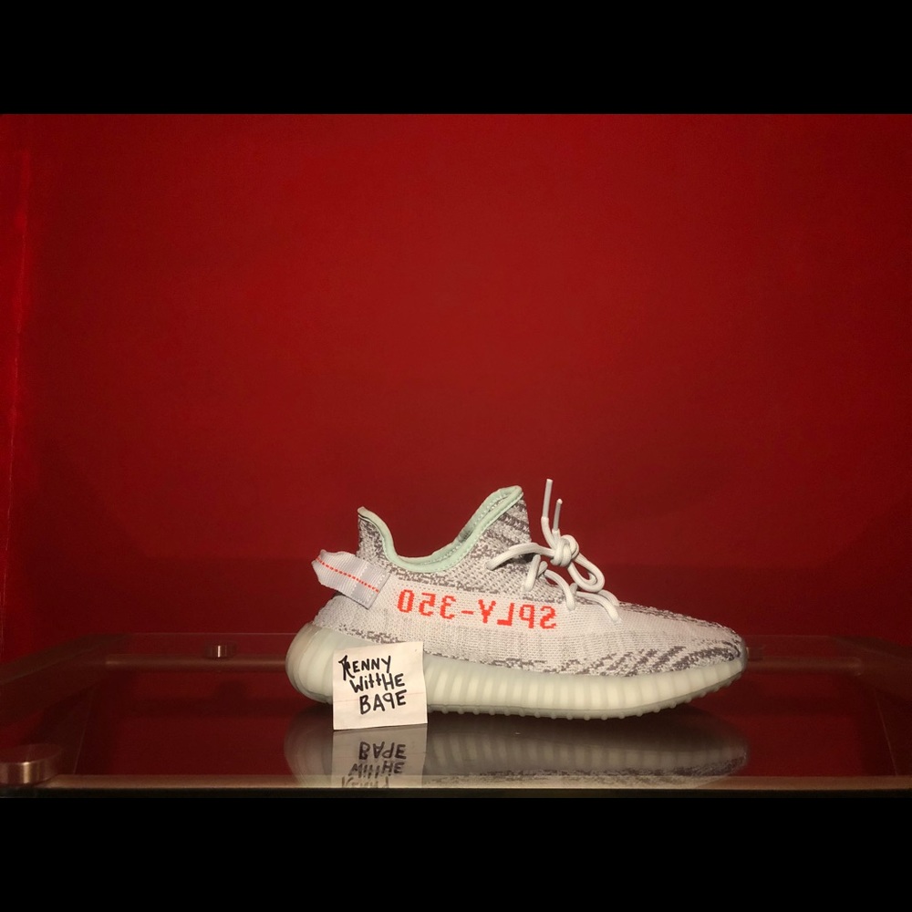 Yeezy v2 blue tint